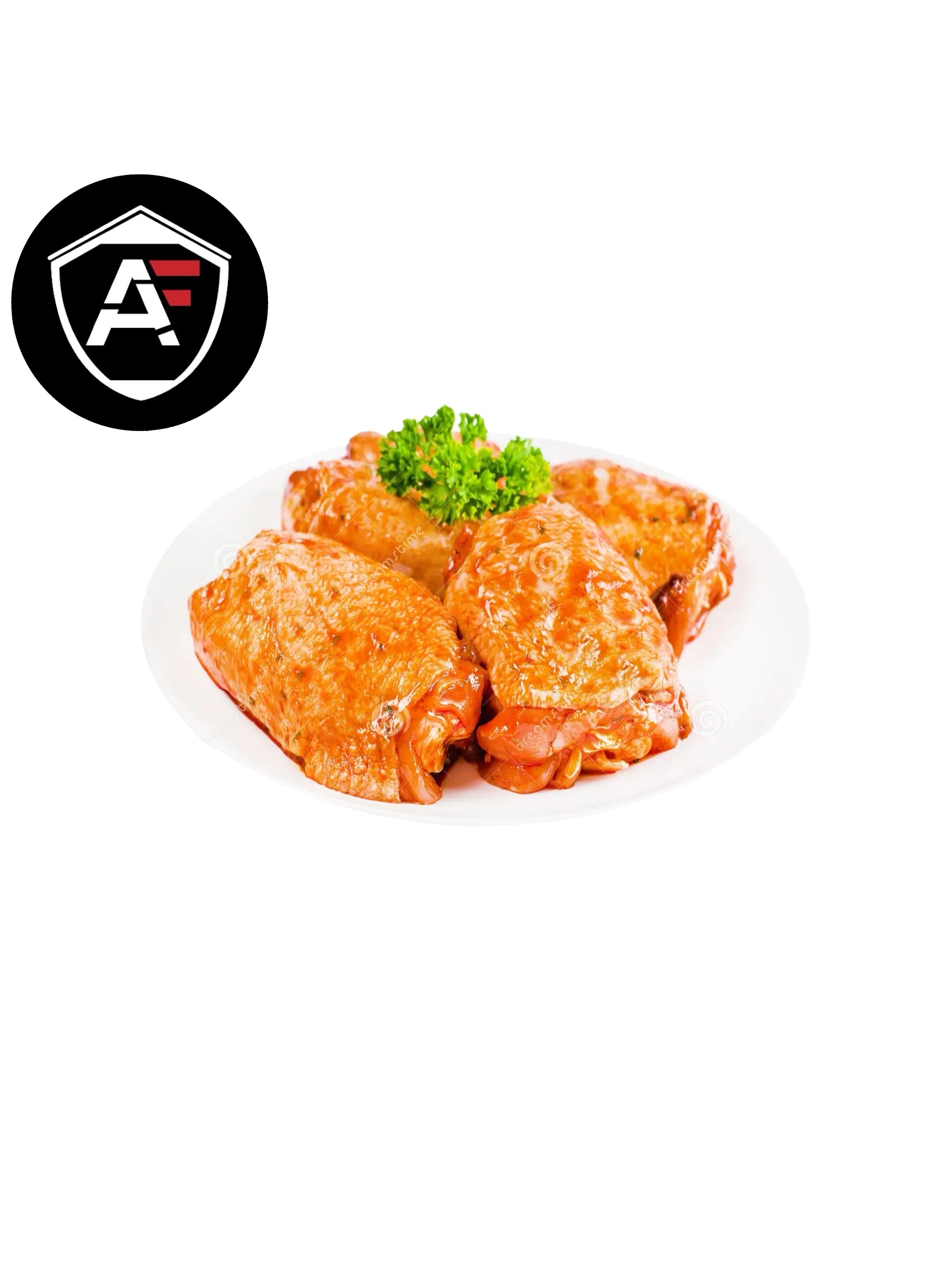 Halal marinated chicken thighs