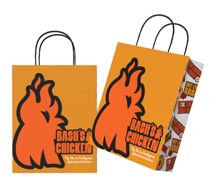Bash's Chicken custom handbags