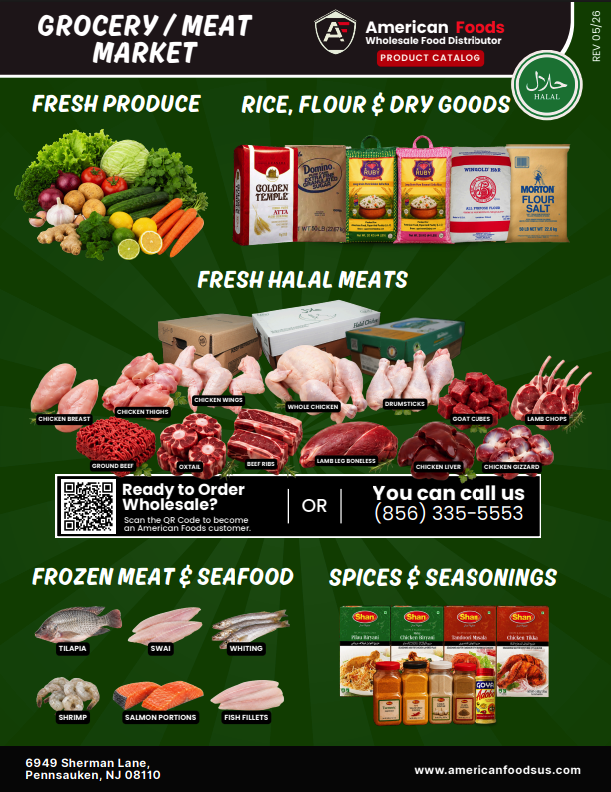 Grocery / Meat Market one page catalog