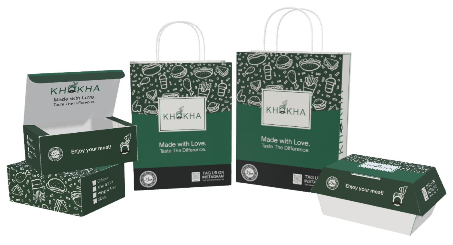 Khokha custom packaging suite