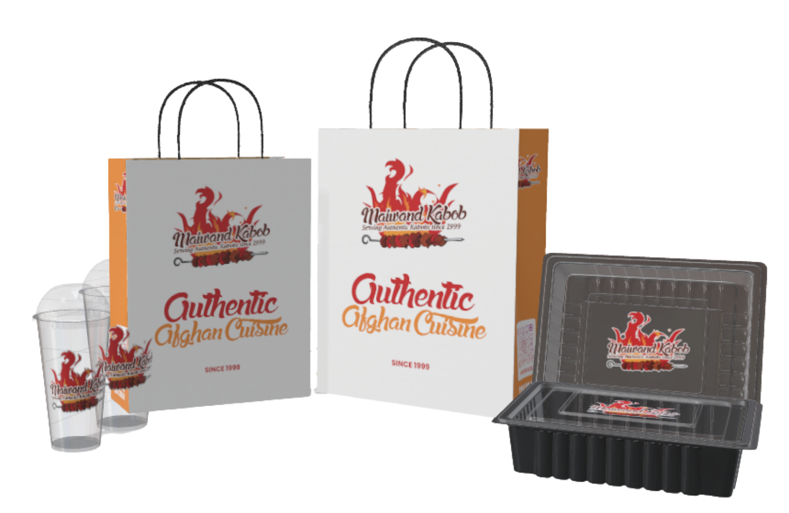 Maiwand Kabob custom packaging suite