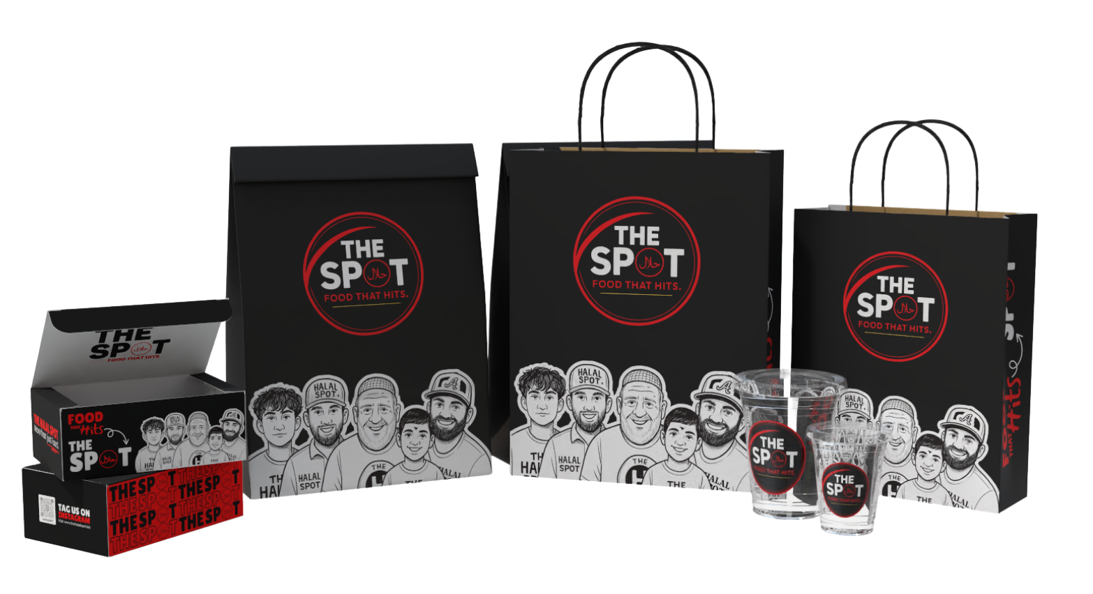 The Spot custom packaging suite